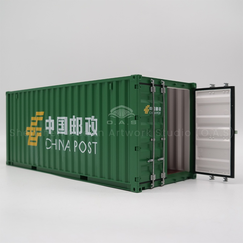 O.A.S container model customization expert, focus on 20 feet container model. The model is made with reference to the real container 1:20, with solid material, pure color and exquisite details. Factory direct sales, large volume and good price, can reduce procurement costs. Whether it is the exhibition to attract popularity, shop decoration, or corporate companion gifts, you can choose Haiyi Square, looking forward to calling to order! Amber@vesselmodel.com Tel: +86 18038048785