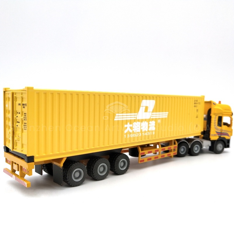 Still struggling to find unique gifts? O.A.S Model Factory to the rescue! Its 1:50 creative container truck model, carefully carved according to 1:50, is made of alloy, strong and textured. Break the routine, the shape is super eye-catching, can be customized according to demand. Whether it is a business gift or a space decoration, it is the perfect choice to easily make you stand out from the crowd. Amber@vesselmodel.com Tel: +86 18038048785