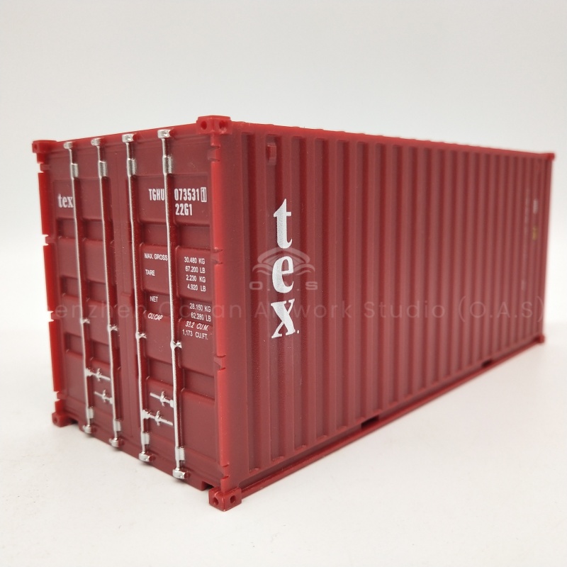 【LAC】O.A.S Container Model Factory 20GP Plastic Crafts Custom Shipping dock gift Scale 1:35 Tex Miniature Container Model