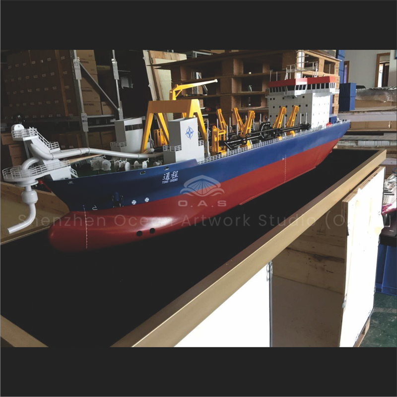 【NAC】100cm TONGCHENG Dredger ship model Suction Dredge ship model Working ship model Baltic Shipyard O.A.S shipmodel