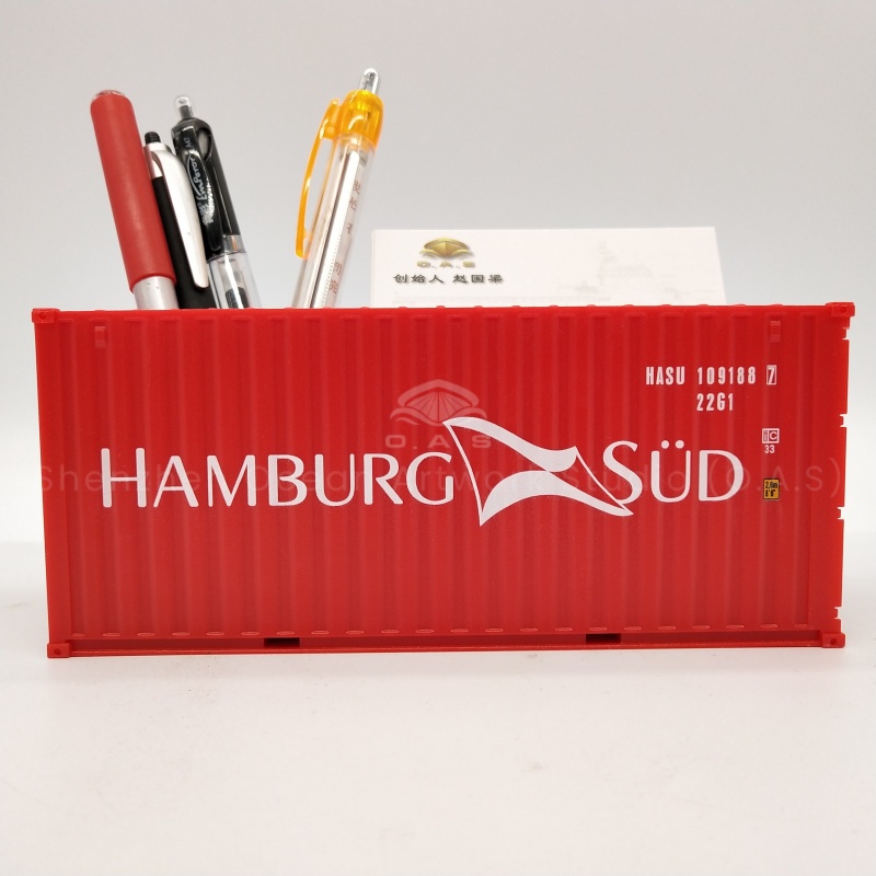 【LAC】HAMBURG SUD Plastic Storage Box  Model  Scale 1:35  Shipping Container O.A.S Factory Customizable Pen Holder  Model