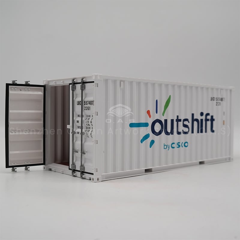 【LAC】O.A.S Container Model Factory Customized Scale1:20 Plastic Crafts Shipping Boxes  outshift Container Model