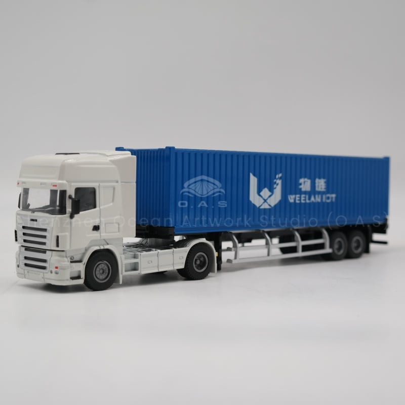 【LAC】O.A.S Container Model Factory Shipping Gift Customized 1:50 WL Alloy Material  Container Model Truck