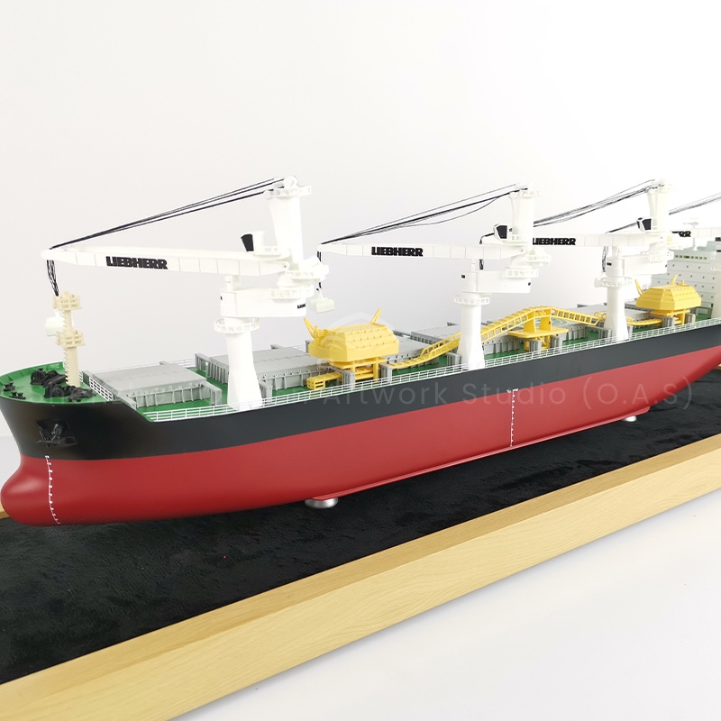 【LAC】Customized 65cm Plastic Bulk Cargo Ship Model for Factory Logistics Novelty Gifts