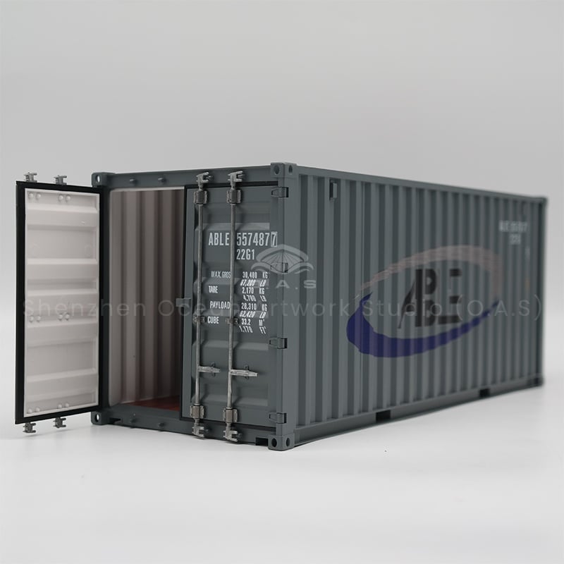 【LAC】O.A.S Container Model Factory Customized Scale1:20 Plastic Crafts Shipping Boxes ABLE Container Model