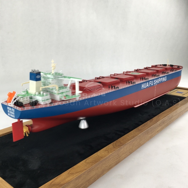 【LAC】O.A.S Customized 65cm HUA FU Bulk Cargo Ship Model Factory Model for Souvenirs & Gifts