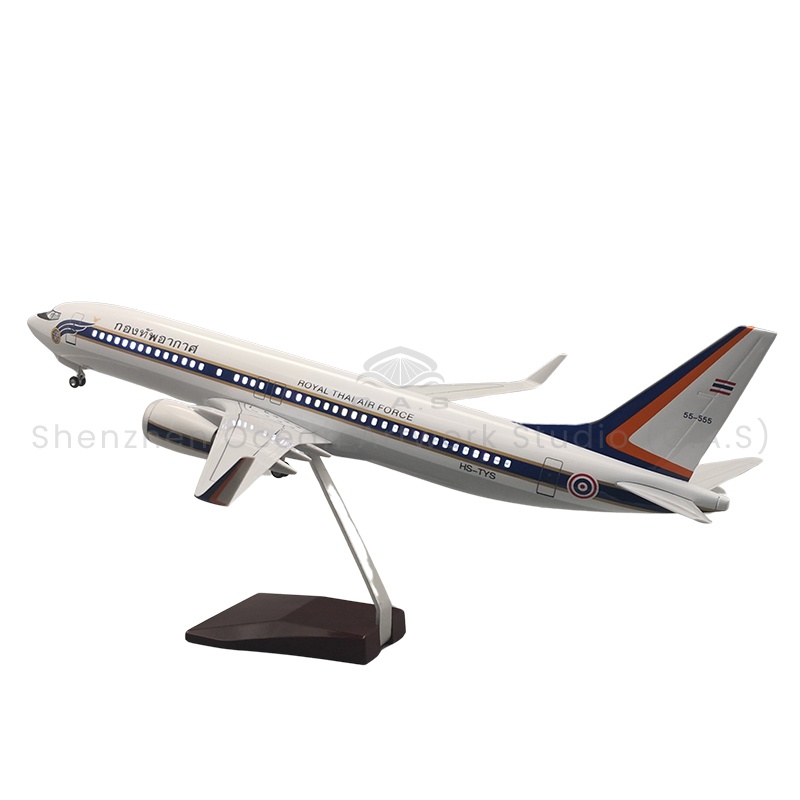 【LA】Aircraft Plane Model for Gift 1:85  Scale Model Aircrafts 737 Thai One Airlines 47cm Boeing Model Airplanes