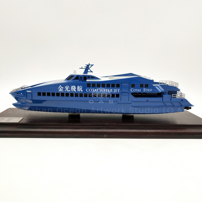 The ferry model produced by O.A.S is a delicate and small replica of a ship that accurately captures the unique features of a ferry. Made of high-quality materials, the ship's body has smooth lines and exquisite details, making it an ideal collection for lovers of maritime culture.Amber@vesselmodel.com Tel:+86 18038048785