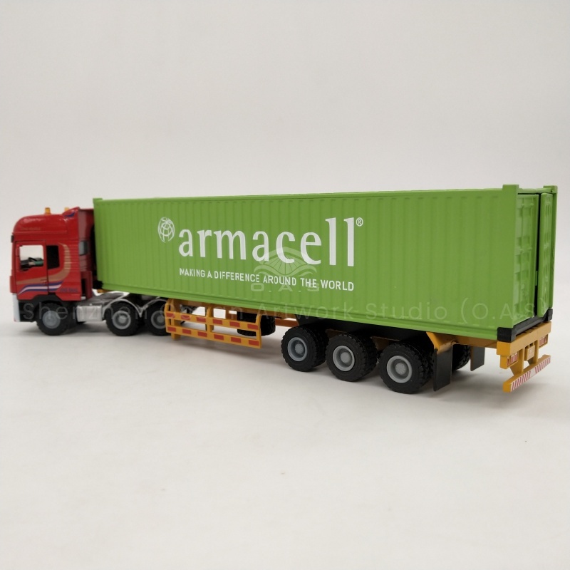O.A.S container truck model customization expert, focus on 1:50 theme set card model. According to the corporate theme, cultural connotation of ingenious design, into the brand elements. From the theme of environmental protection to science and technology, from the retro shape to the futuristic body, the model is exquisite, the details are full, and the unique gift is customized for the enterprise, highlighting the style. Amber@vesselmodel.com Tel: +86 18038048785