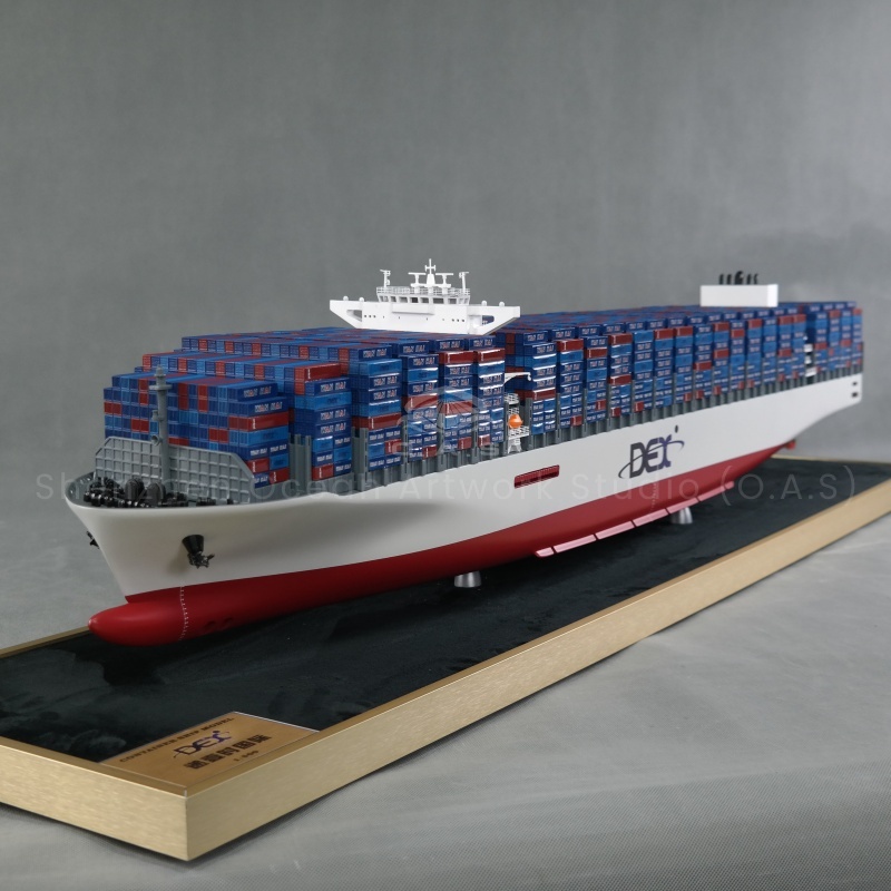 【LAC】O.A.S Manufacturer Handicraft Ship Model Upscale Christmas Business Gifts Custom 127cm DEX Container Ship Model
