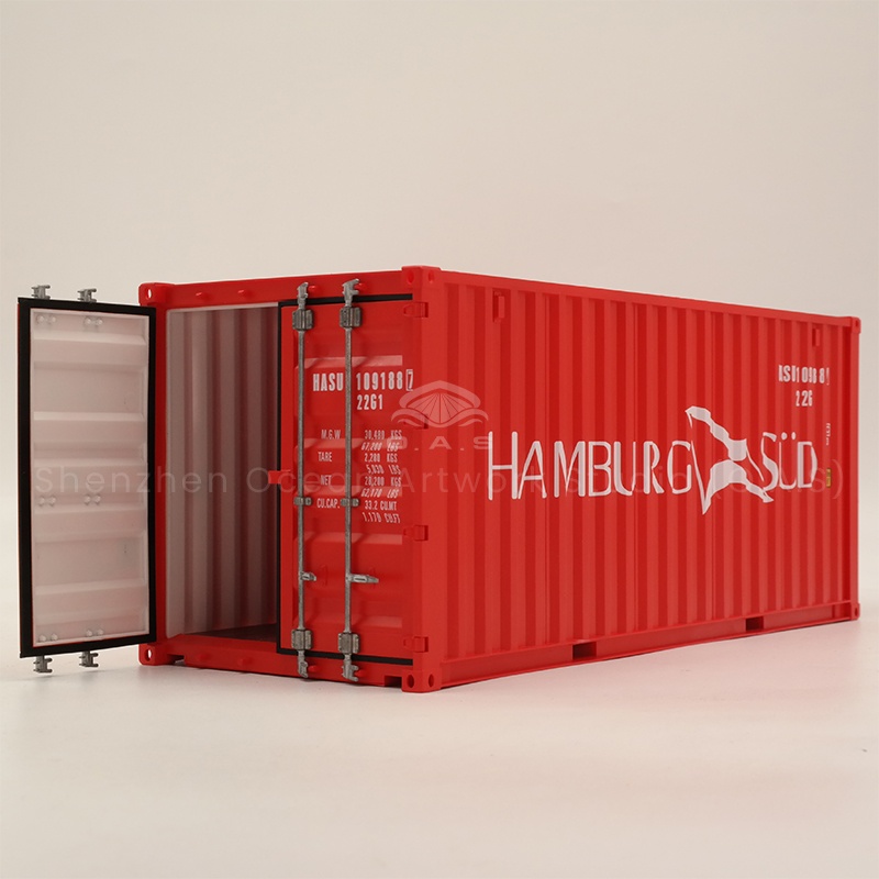【LAC】O.A.S Container Model Factory 20GP Plastic Crafts Shipping Boxes HAMBURG SUD Miniature Container Model