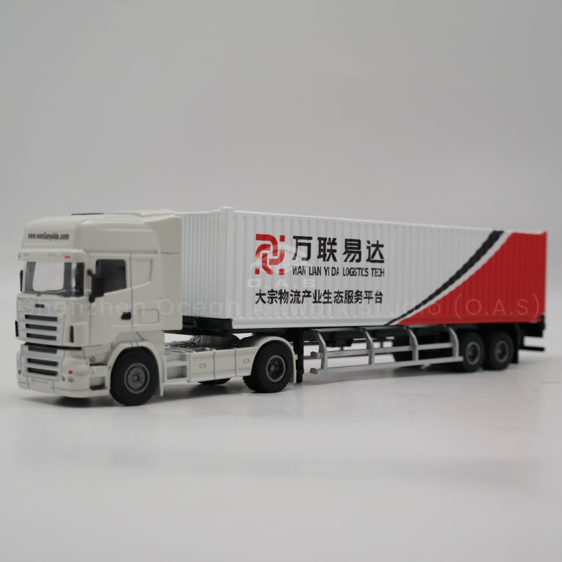 【LAC】O.A.S Container Model Factory Shipping Gift Customized 1:50 WLYD Alloy Material  Container Model Truck