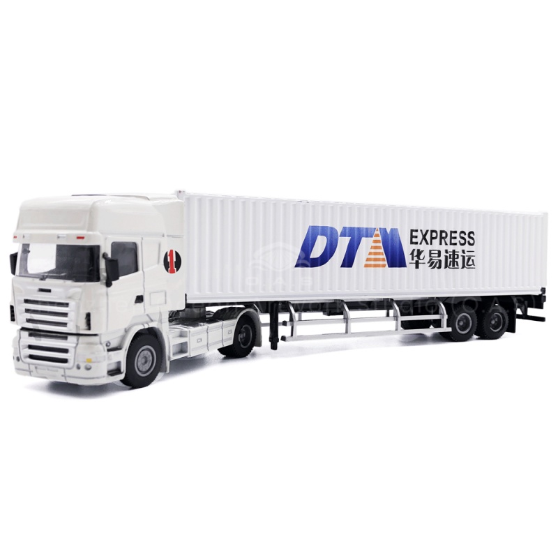 【LAC】O.A.S Container Model Factory Shipping Gift Customized 1:50 HUAYI Alloy Material  Container Model Truck