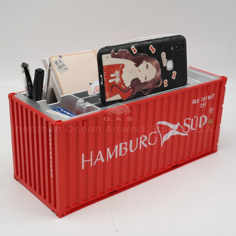 O.A.S ship model factory carefully carved 20 feet HAMBURG SUD sea container tissue box model. The precise ratio of 1:20, highly restore the appearance of the container, full of details and texture. Support logo customization, smart integration of corporate logos. Placed in the office area, conference room, practical and eye-catching, used as business gifts also show style, powerful dissemination of brand image, speed to customize. Amber@vesselmodel.com Tel: +86 18038048785