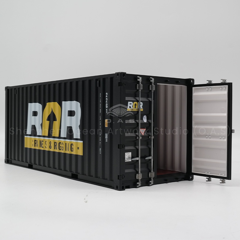 O.A.S professional simulation container model production factory, focusing on shipping agent container model customization. Based on the real ship agent container, the team accurately controlled the size, lines and logo, and restored the model at 1:20. Support personalized customization, integrate enterprise elements into it, meet the needs of publicity, memorial and so on. With exquisite craftsmanship and efficient delivery, we help shipping companies highlight their brand characteristics. Amber@vesselmodel.com Tel: +86 18038048785