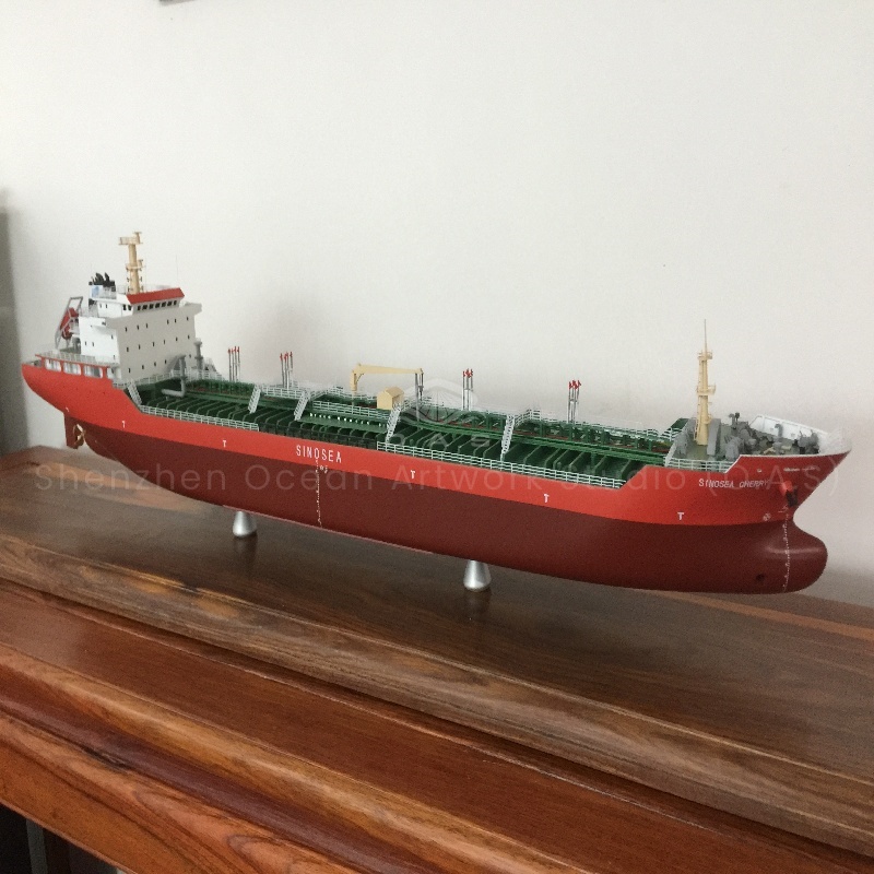 O.A.S produced this 70CM oil ship model to undertake drawings customized, specially prepared for the exhibition. Whether the oil tanker in your design is a regular shape or a unique style, we can use our expertise to accurately restore the hull lines to the cabin construction. At the exhibition site, it will be the focus of high simulation and fine craftsmanship, helping you show your unique style.Amber@vesselmodel.com Tel: +86 18038048785