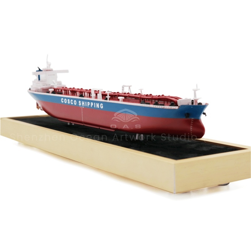 O.A.S produced this 35cm tanker model, which was started by professional shipyards to order the bulk service. The shipyard has taken deep expertise to accurately reproduce the appearance of the tanker, from the slender hull to the unique oil storage tank. The mass production mode is efficient and convenient, which can fully meet the needs of enterprise exhibitions and activities, so that the small ship model can become a bright business card highlighting the strength of ship manufacturing and professionalism in the field of oil transportation.Amber@vesselmodel.com Tel: +86 18038048785