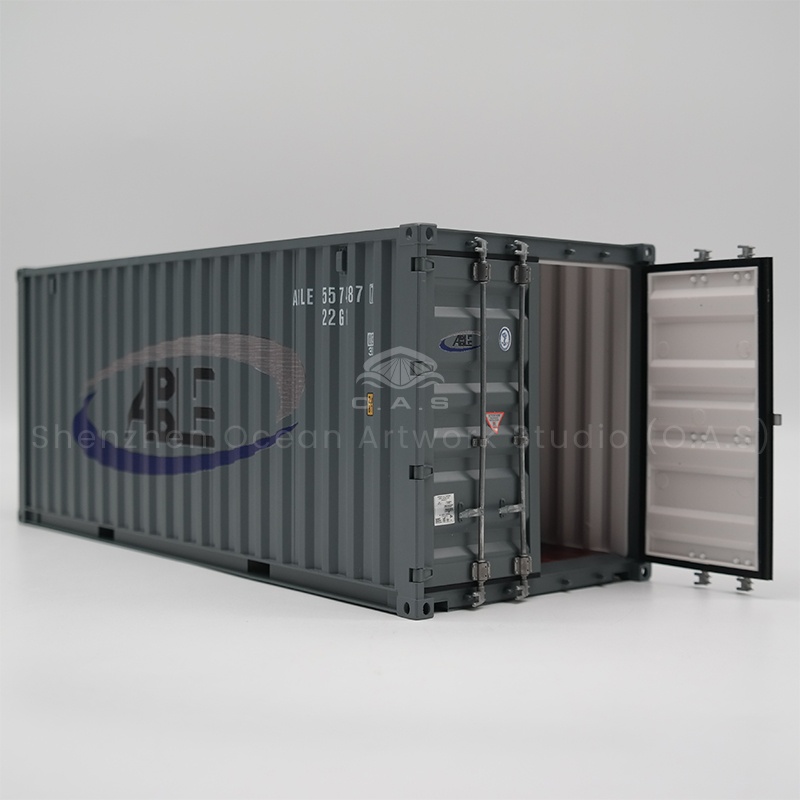 O.A.S ship model factory professional custom engineering container container model company logo. We deeply integrate engineering elements with the company logo, using 3D modeling, CNC engraving and other technologies to accurately restore details. Whether it is exhibition exhibition, customer appreciation, can easily demonstrate the strength of the company. Amber@vesselmodel.com Tel: +86 18038048785