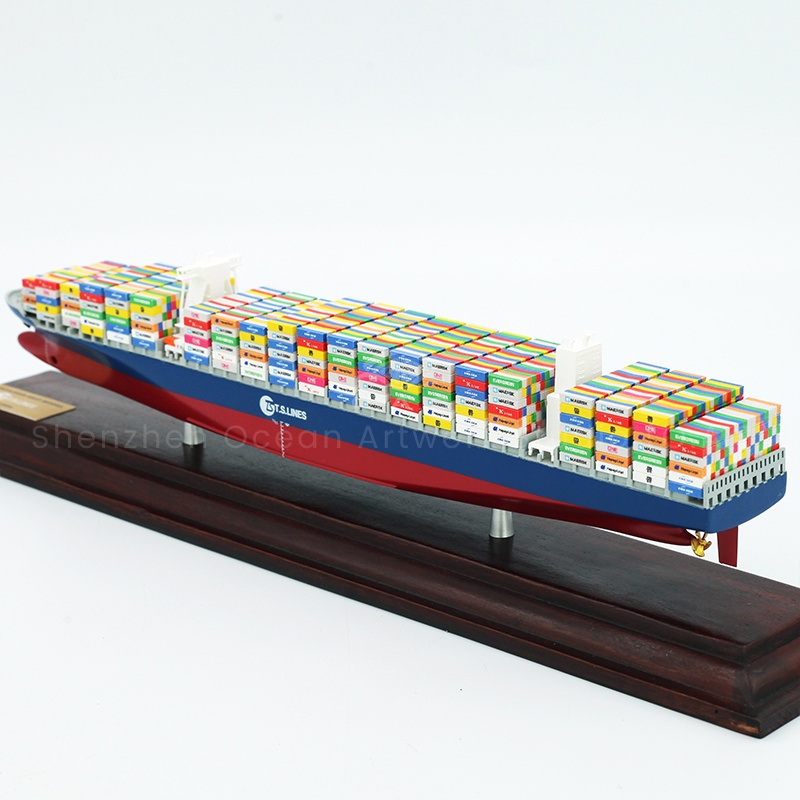 The ideal choice for shipping logistics enterprises! O.A.S produced this shipping company container container ship model, can be customized in bulk, specially for creating high-quality gifts. It is highly restored to the real ship shape, the ship body lines are smooth, the container details are exquisite. After the enterprise customization, it is integrated into the brand elements for business gifts, highlighting the strength of the enterprise and passing on the beautiful vision of Yuanhang.Amber@vesselmodel.com Tel: +86 18038048785