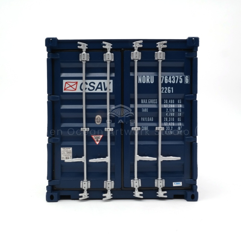 O.A.S Container factory fully support! Customize your own logo on the 20GP container model to create a unique shipping gift. The factory workmanship is fine, the model details are perfect, from the weld to the logo is lifelike. Fast delivery, excellent price, for you to efficiently create a super eye-catching shipping theme gifts.Amber@vesselmodel.com Tel:+86 18038048785