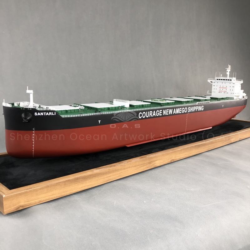 【NAC】O.A.S Customized 150cm Bulk Cargo Ship Model Factory Shipping Gift Model Craftsman for Christmas and Father's Day
