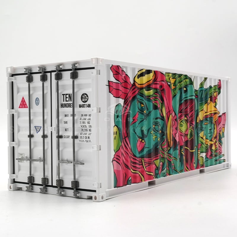 【LAC】O.A.S Container Model Factory Customized Scale1:20 Plastic Crafts Shipping Boxes TEN Container Model