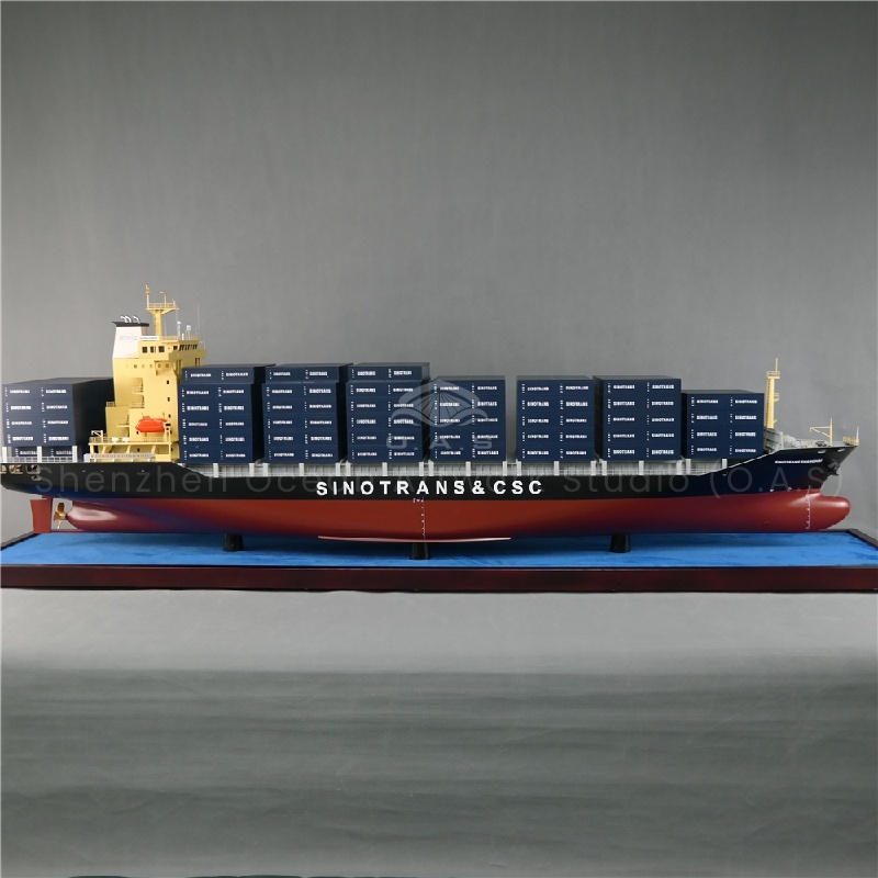 【LAC】O.A.S Handmade Static 200cm Container Ship Model Customizable Factory Shipping Gift for New Year and Diwali