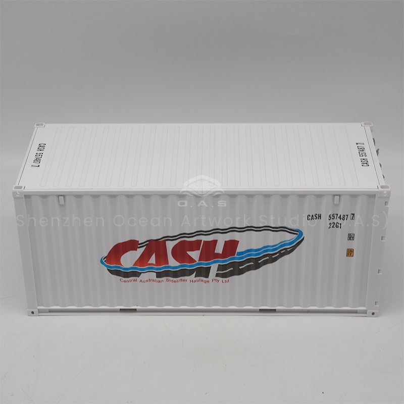 O.A.S as a professional container model manufacturers, we ingenuity to create 1:20 creative container model, standard 20 feet real container. The model combines cutting-edge design with exquisite craftsmanship, adding ingenious creative details. Support logo customization, from creative idea to finished product landing, accurate integration of brand elements, whether it is business gifts, or nautical collection, can meet the needs.Amber@vesselmodel.com Tel:+86 18038048785