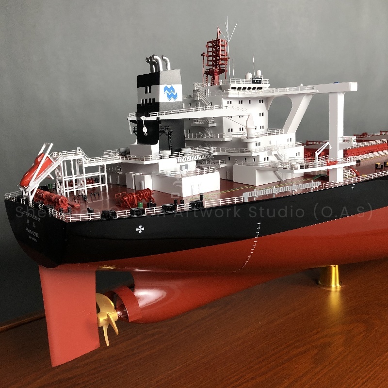Still worried about finding the right bulk carrier model? O.A.S supports 145cm bulk carrier ship model to draw customization! Whether you provide a sketch idea or a detailed design drawing, we can transform it into a lifelike physical ship model through exquisite manual technology, highly restored, full of details, for you to customize your own Marine