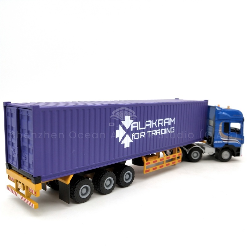 O.A.S ship model factory, 17 years of precision model customization, launched 1:50 alloy container truck model. Carefully selected alloy, both texture and durability, accurately restore the details of the container truck. Support batch LOGO customization, create exclusive logos for enterprises, and efficiently meet the needs. Whether it is accompanied by activities, or publicity and display, it can help upgrade the corporate image! Amber@vesselmodel.com Tel: +86 18038048785