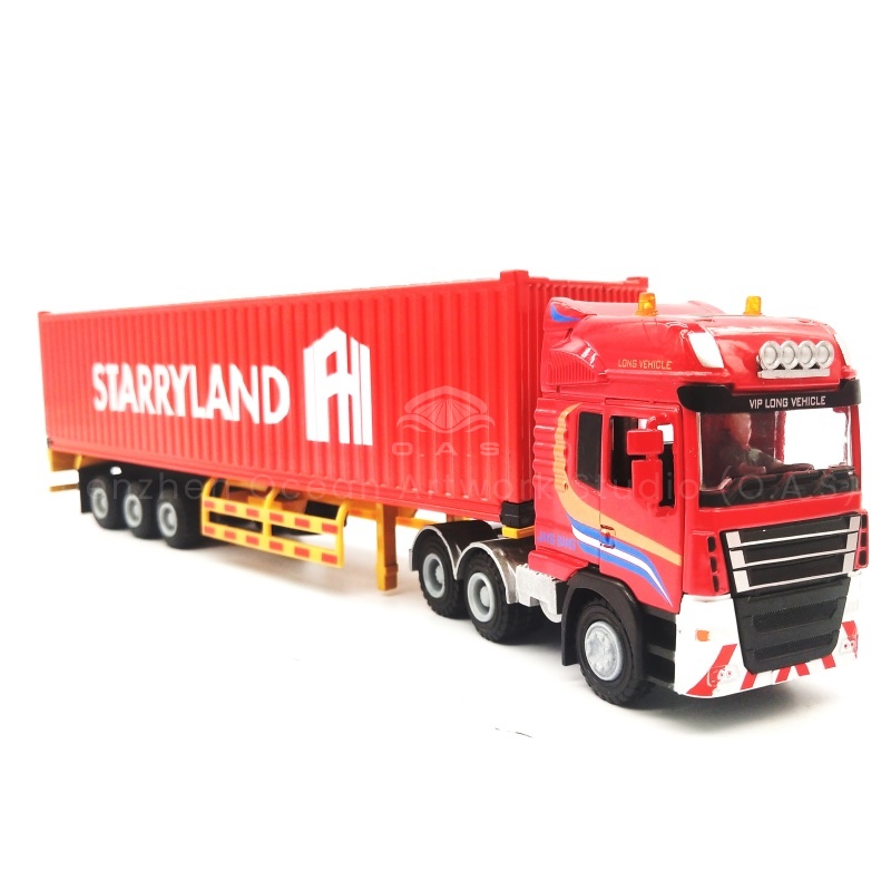 O.A.S Shipping gift ship model factory, focusing on model customization for 17 years. 1:50 CMA CGM shipping alloy container truck model, selected alloy material, durable, accurate reproduction of CMA CGM shipping collection card body lines, container details, excellent texture. Support logo customization, cleverly into the enterprise elements, is the ideal choice for business gifts, publicity and display, quality worry-free. Amber@vesselmodel.com Tel: +86 18038048785