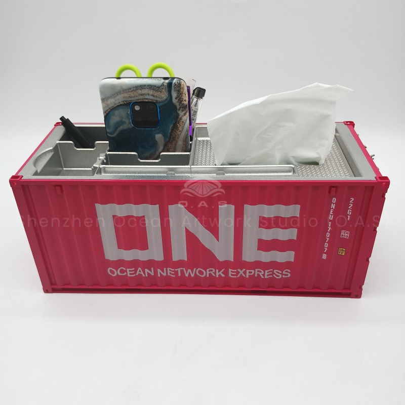 【LAC】O.A.S Container Model Factory Scale1:20 Shipping Container Logistics ONE Customized Plastic Storage Box Container Model