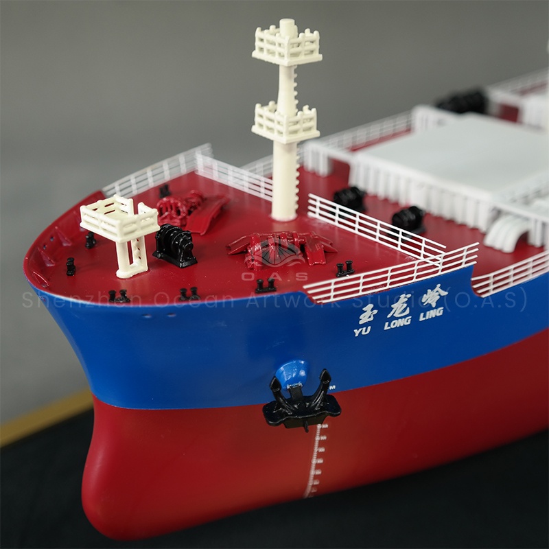 This 65cm shipping bulk carrier model made by O.A.S is carefully customized by professional shipyards. With rich experience and exquisite craftsmanship, the shipyard accurately reproduced the ship's body lines and cabin structure, making the details lifelike. It can be customized according to needs, whether it is used for corporate display, business gifts, or personal collection, it can highlight unique taste, meaning that the shipping career is smooth and full of success.Amber@vesselmodel.com Tel: +86 18038048785