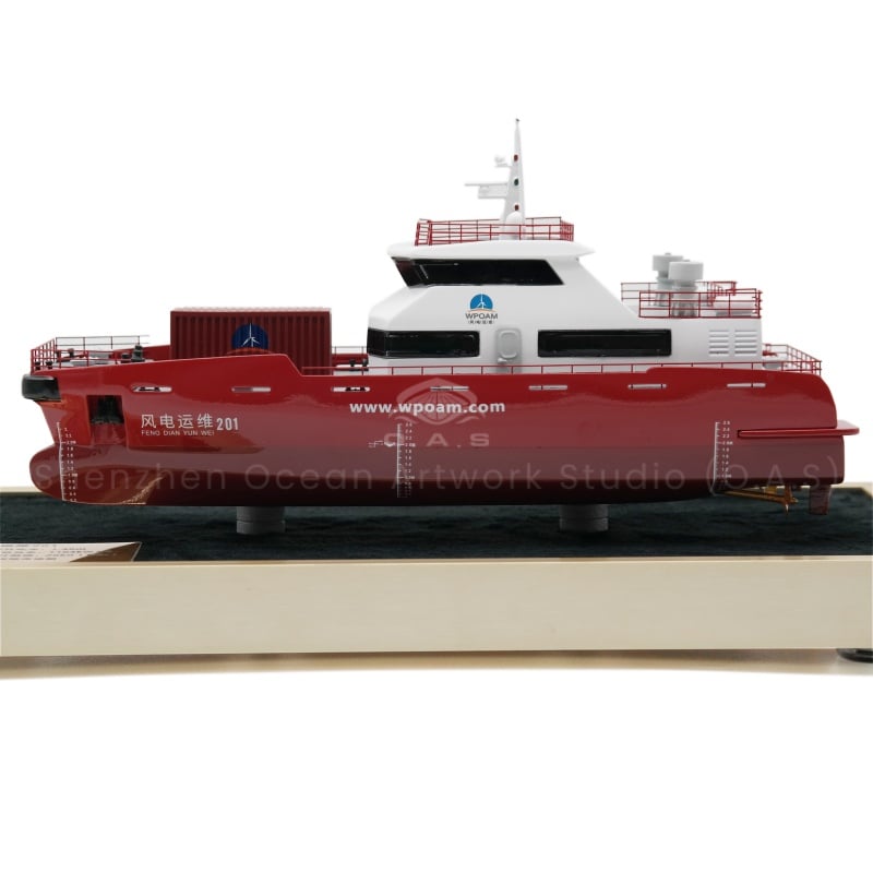 【NAC】Handmade Plastic Crafts Marine Engineering Present Customized 25cm Electric Ship Model Ocean Engineering Ship model