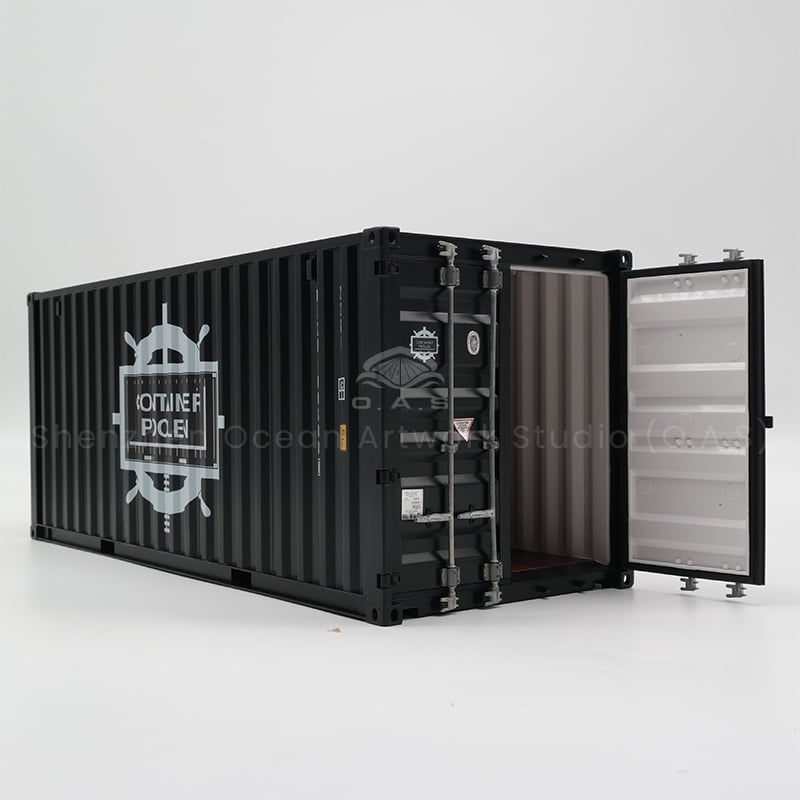 O.A.S Container model workshop, focusing on 20GP container model customization. Restore the container with exquisite workmanship 1:20, from the box to the door lock, the details are realistic. We can customize the logo for you, integrate corporate elements or novel ideas into it, and present it perfectly through cutting-edge technology. Create exclusive creative gifts to add unique charm to corporate publicity and personal gifts. Amber@vesselmodel.com Tel:+86 18038048785