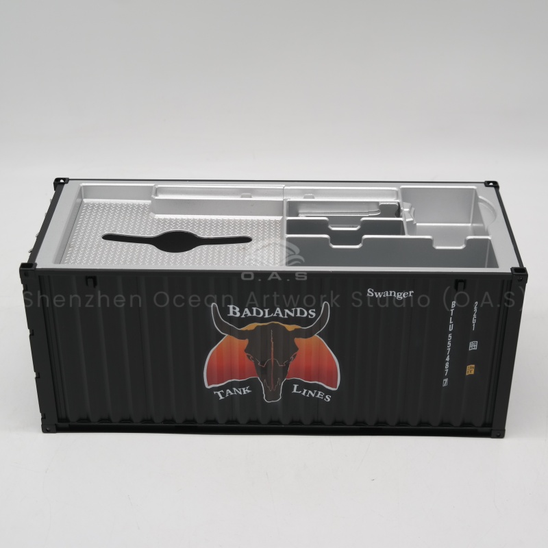 【LAC】O.A.S Container Model Factory Scale1:20 Shipping Container Logistics BADLANDS Customized Storage Box Container Model