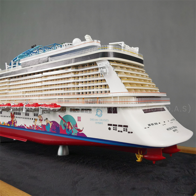 Luxury cruise model, handmade by skilled craftsman with exquisite simulation details. This elegant ornament showcases lifelike design, premium materials, and superb craftsmanship, perfect for home decor, office display, or as a high‑end gift for ship lovers and collectors.Amber@vesselmodel.com Tel: +86 18038048785