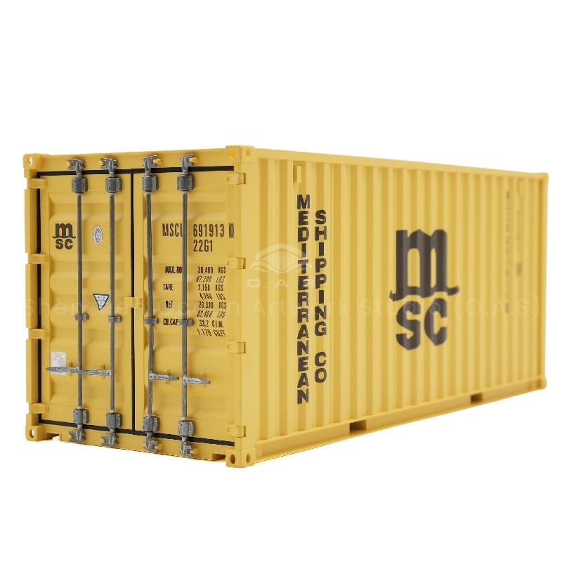 【LAC】O.A.S Container Model Factory 20GP Plastic Crafts Shipping Boxes MSC Container Model