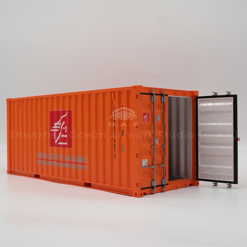 As a professional container model manufacturer, O.A.S focuses on creating 20-foot shipping container models. The model refers to the real size scale, the craftsmanship is exquisite, and every detail is perfect. Provide customized services, integrate your logo or brand elements into it, turn into a unique container model gift, suitable for business gifts, nautical theme collection, easy to highlight the brand value.Amber@vesselmodel.com Tel:+86 18038048785