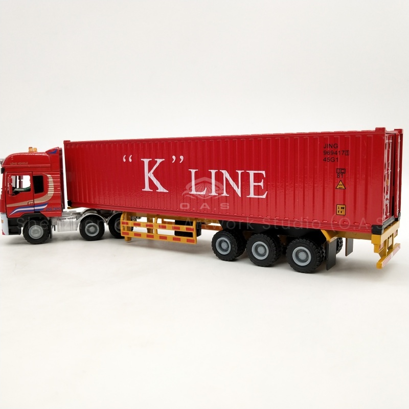 The 1:50 Mercedes-Benz collector card model produced by O.A.S alloy container truck model factory is a bright sight. With exquisite craftsmanship, it highly restores the domineer appearance and details of Mercedes-Benz collection card. Made of alloy material, strong and durable, smooth body lines. Whether it is placed on the table decoration, or as a collection, it is full of charm and unique taste. Amber@vesselmodel.com Tel: +86 18038048785