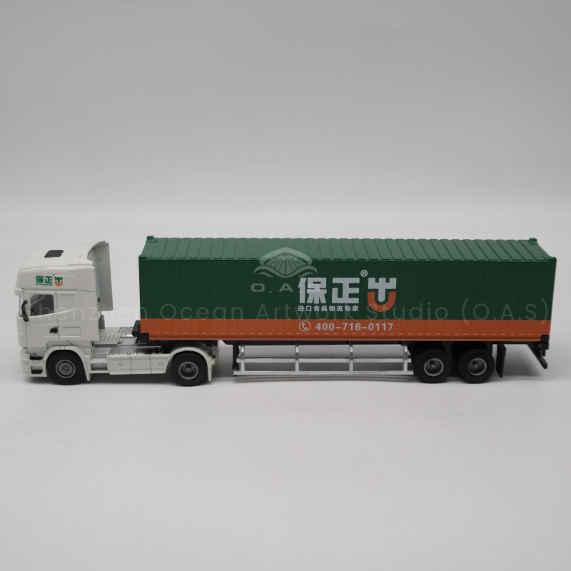 O.A.S professional container truck model manufacturers, carefully crafted 1:50 display with set card model custom gifts. Model with precise proportion, fine technology, highly restore the vehicle style, showing the atmosphere texture. Can be customized according to demand, integrate exclusive elements, suitable for exhibition, exhibition hall and other scenes, become a bright spot, highlight the unique style. Amber@vesselmodel.com Tel: +86 18038048785