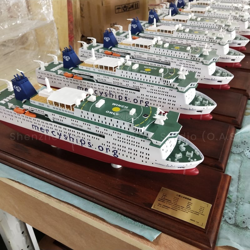 【NAC】40cm petroleum engineering ship model petroleum engineering shipping scale model Turku Repair Yard O.A.S shipmodel