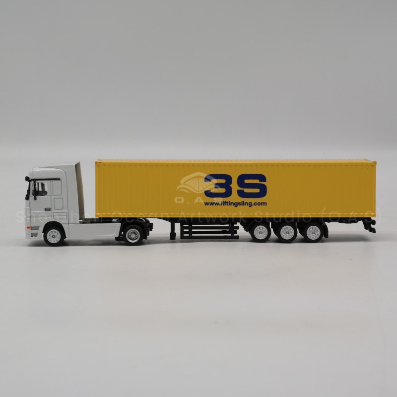 What logistics gifts to choose? O.A.S factory 1:87 container truck model is a good choice. The model is an accurate reproduction of the collection card, the body, the tires, the container, the details are lifelike. Can be customized according to the company's needs, into the brand elements. High quality material selection, durable. As a logistics gift, highlight the strength of the enterprise, free mail home, easy gift. Amber@vesselmodel.com Tel: +86 18038048785