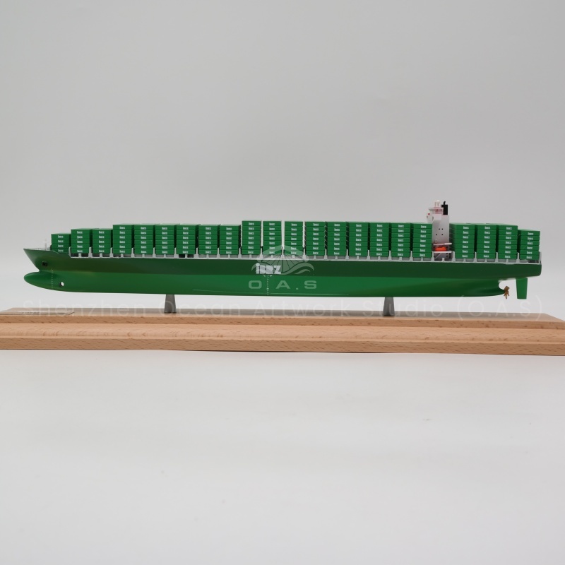 If the shipping company has mass customization needs, O.A.S will fully meet them! The container container ship model, in strict accordance with the shipping company's standards, accurately engraved appearance and structure. Mass production without loss of quality, from the solid hull to the clear logo, is carefully crafted. It can be used as promotional gifts and employee benefits to present shipping style in batches and help improve the image of the shipping company.Amber@vesselmodel.com Tel: +86 18038048785