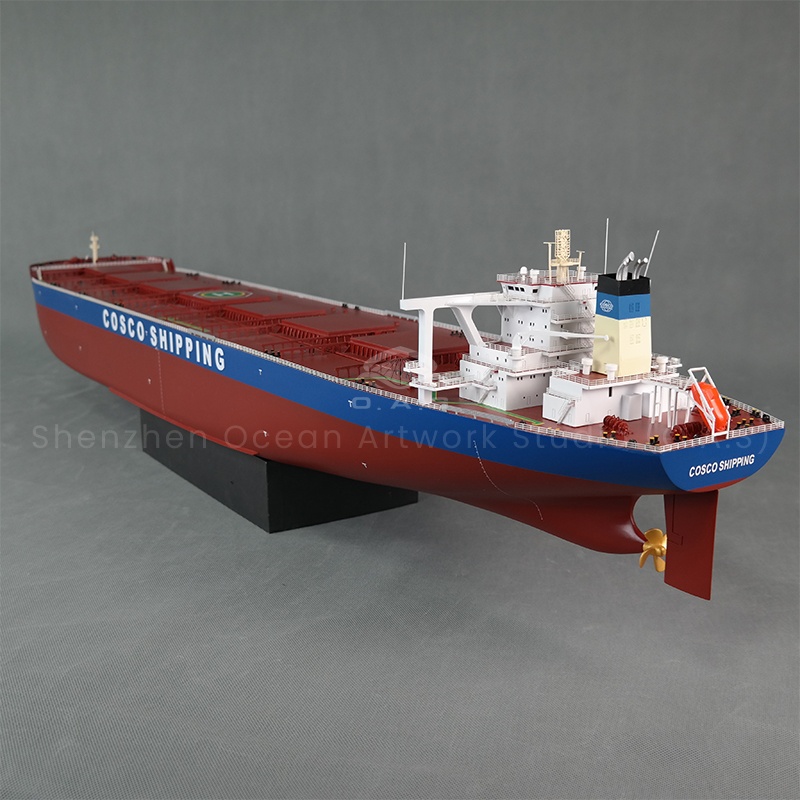 This seven-cabin bulk carrier model made by O.A.S has smooth lines and fine construction, which can make people feel the unique charm of bulk carriers, whether it is a collection for sailing enthusiasts or an educational display.Amber@vesselmodel.com Tel:+86 18038048785