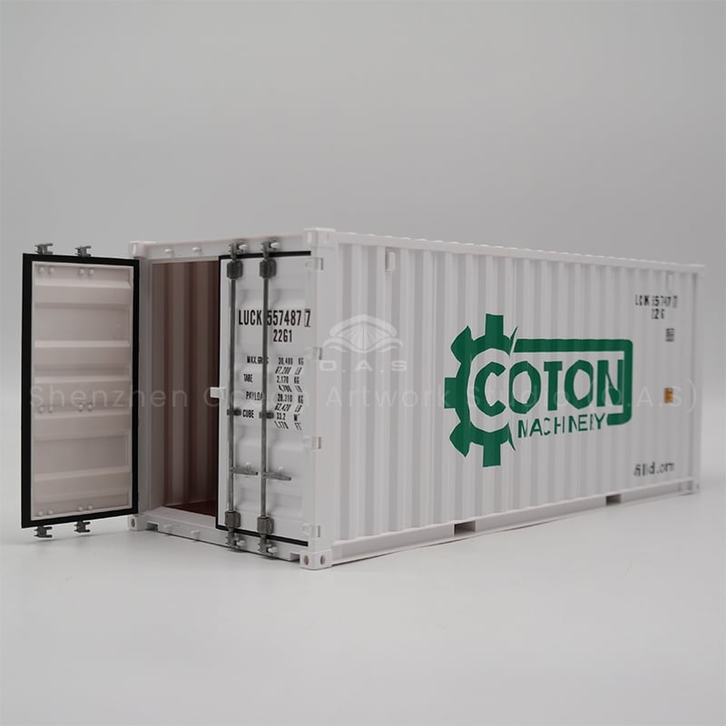 【LAc】O.A.S Factory Customized 1:20 Scale Plastic Crafts Shipping Boxes Paper Coton Container Model for Gifts