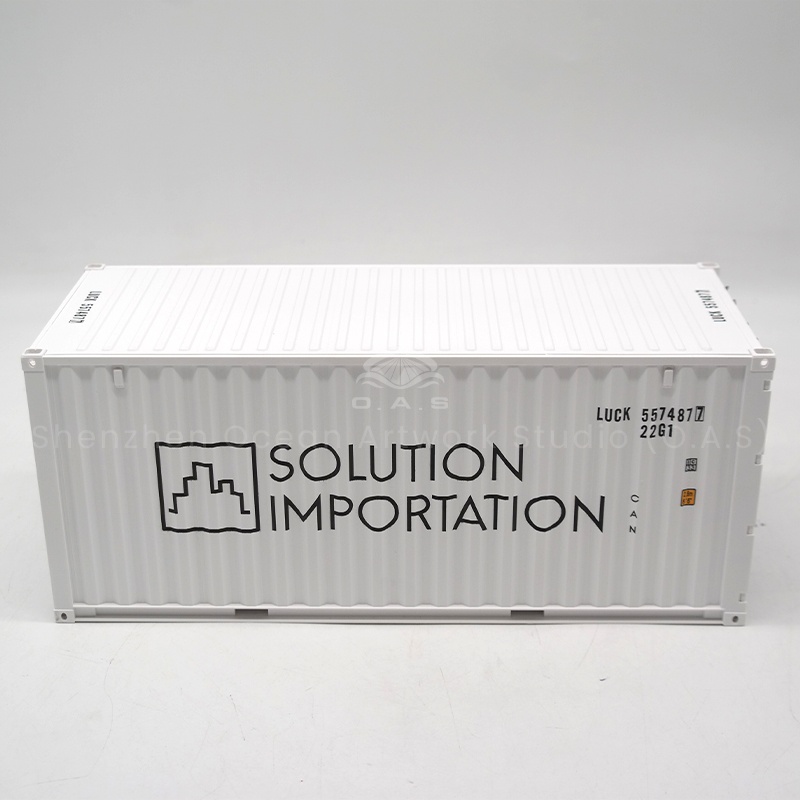 O.A.S ship model factory, ingenuity to create 1:20 container model, provide logo customization services. The team used 3D printing, manual finishing and other processes to reproduce the container detail texture 1:1, cleverly integrating the corporate logo to create realistic container model gifts. Whether it is customer appreciation, exhibition souvenir, the model can enhance the brand influence. Amber@vesselmodel.com Tel: +86 18038048785