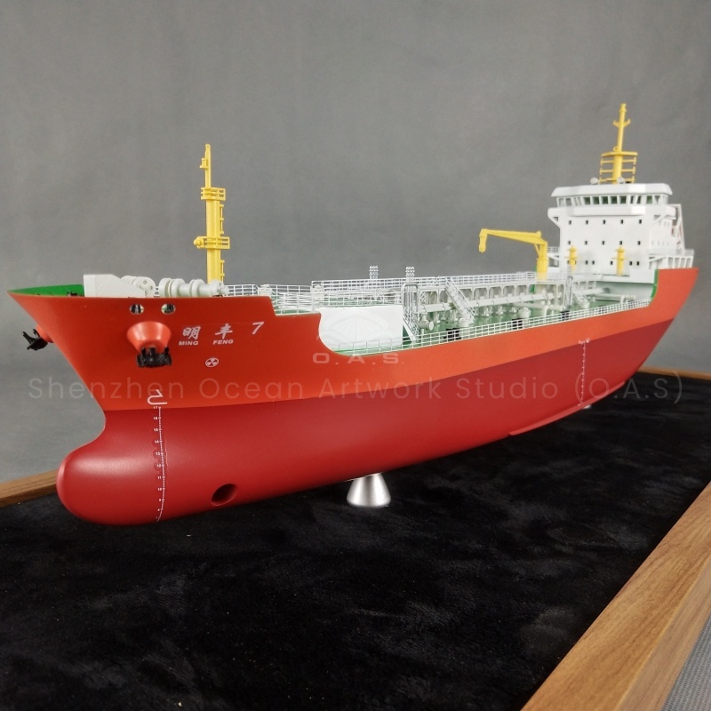 【LAC】O.A.S  Factory Model Making Ship Model for Souvenirs Gifts Shipping Customized 65cm MINGFENG Oil Ship Model