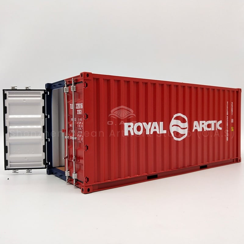 【LAC】O.A.S Container Model Factory Customized Scale1:20 Plastic Crafts Shipping Boxes ROYAL Container Model