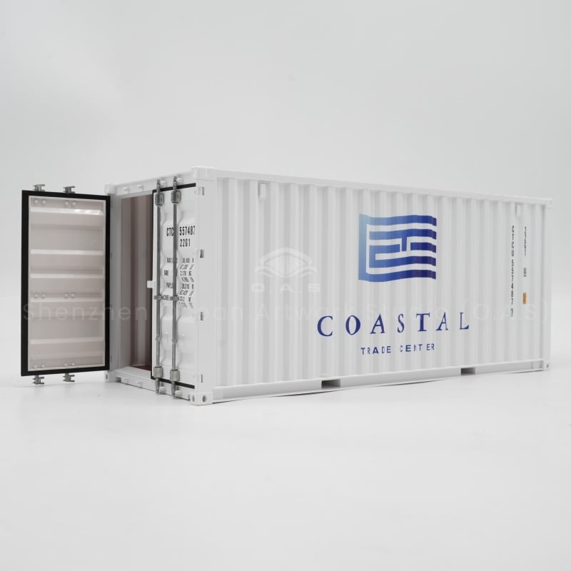 【LAC】O.A.S Factory Customized 1:20 Scale Model Container Plastic Crafts Shipping Boxes  Gift Usage Paper COASTAL Model